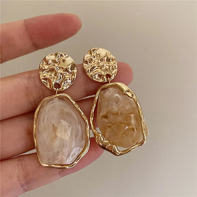 Boucles Résine Géométrique